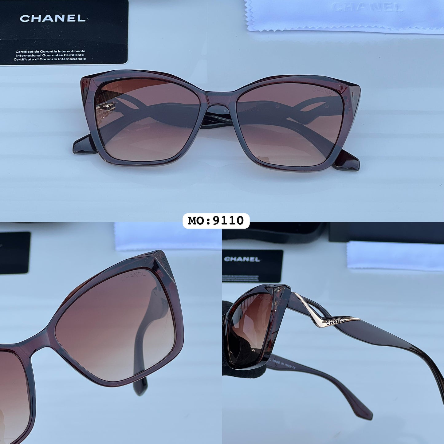 CHANEL FULL BROWN 9110