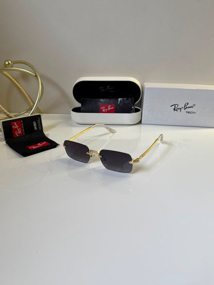 Rayban 888 Gold Blue Shaded
