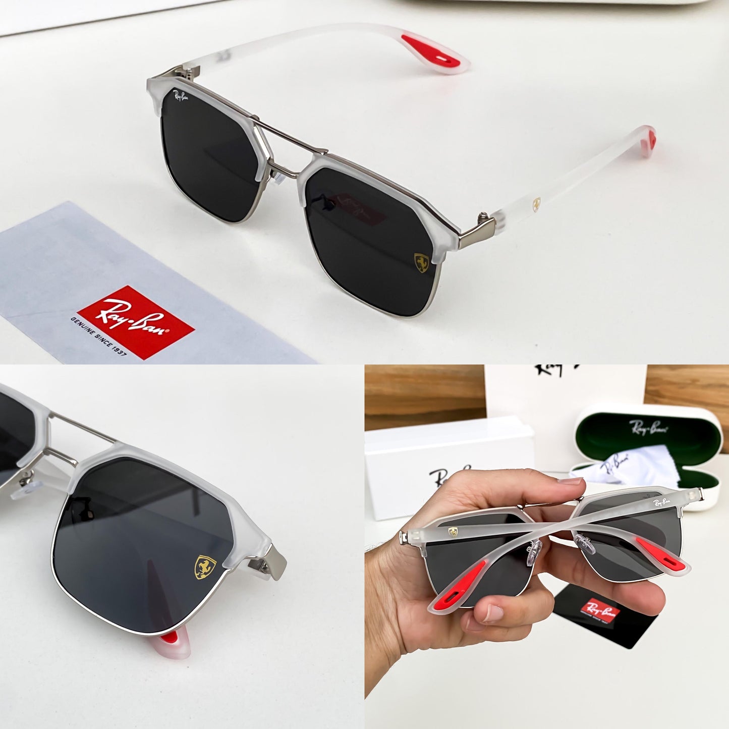 RAYBAN 04 ICE BLACK