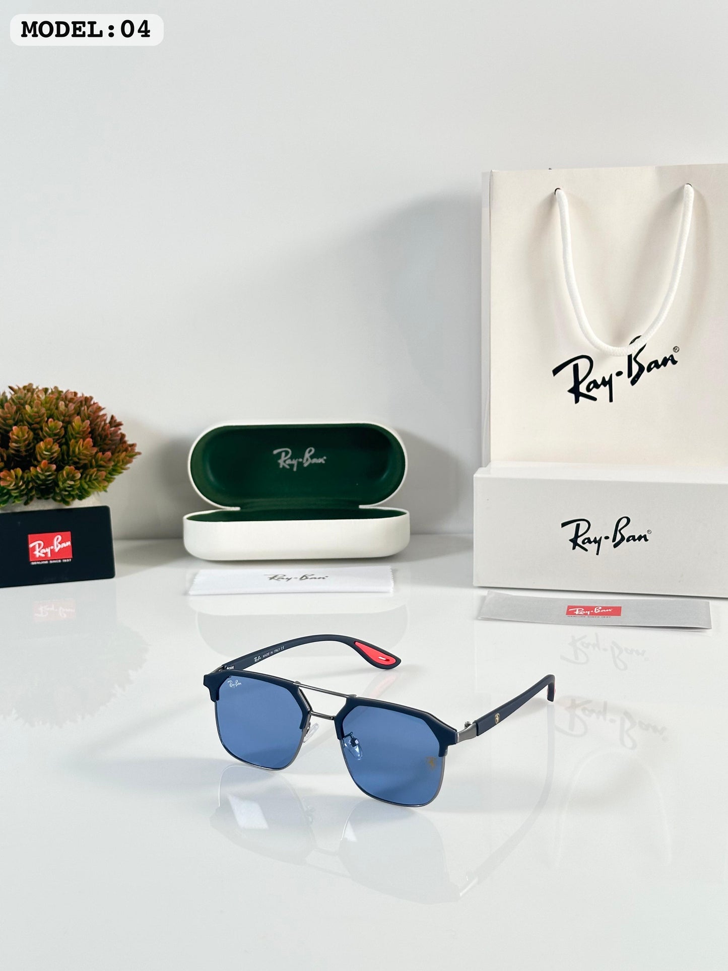 RAYBAN 04 BLUE BLACK