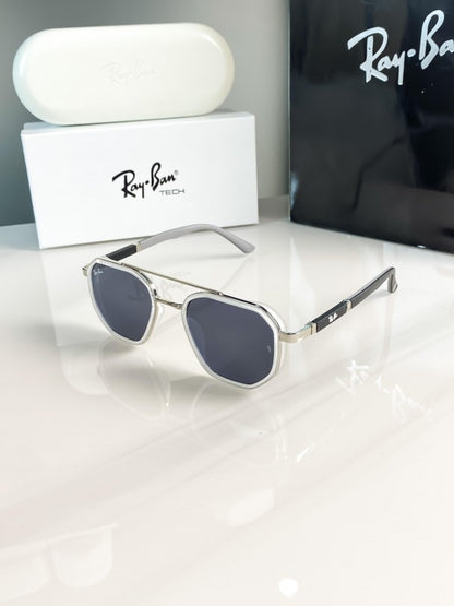 Rayban silver black 3162