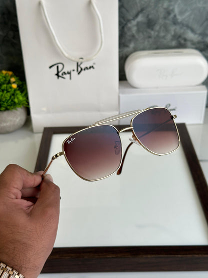 RAYBAN GOLD BROWN