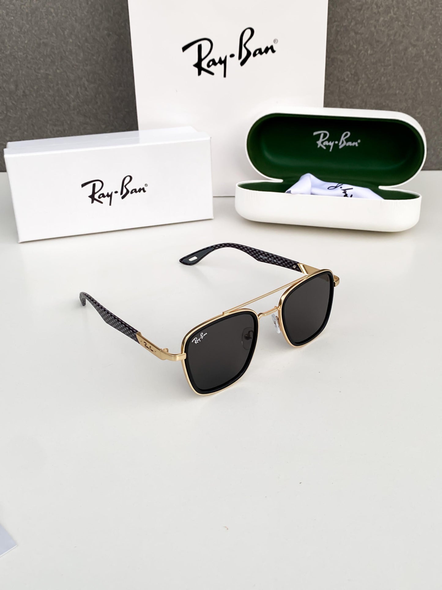 RAYBAN 3607 BLACK GOLDEN