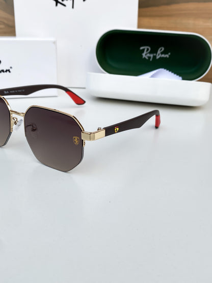 RAYBAN 07 GOLD BROWN