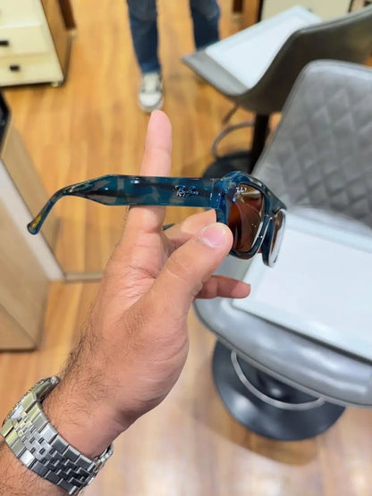 RAYBAN BLUE AND BROWN ￼