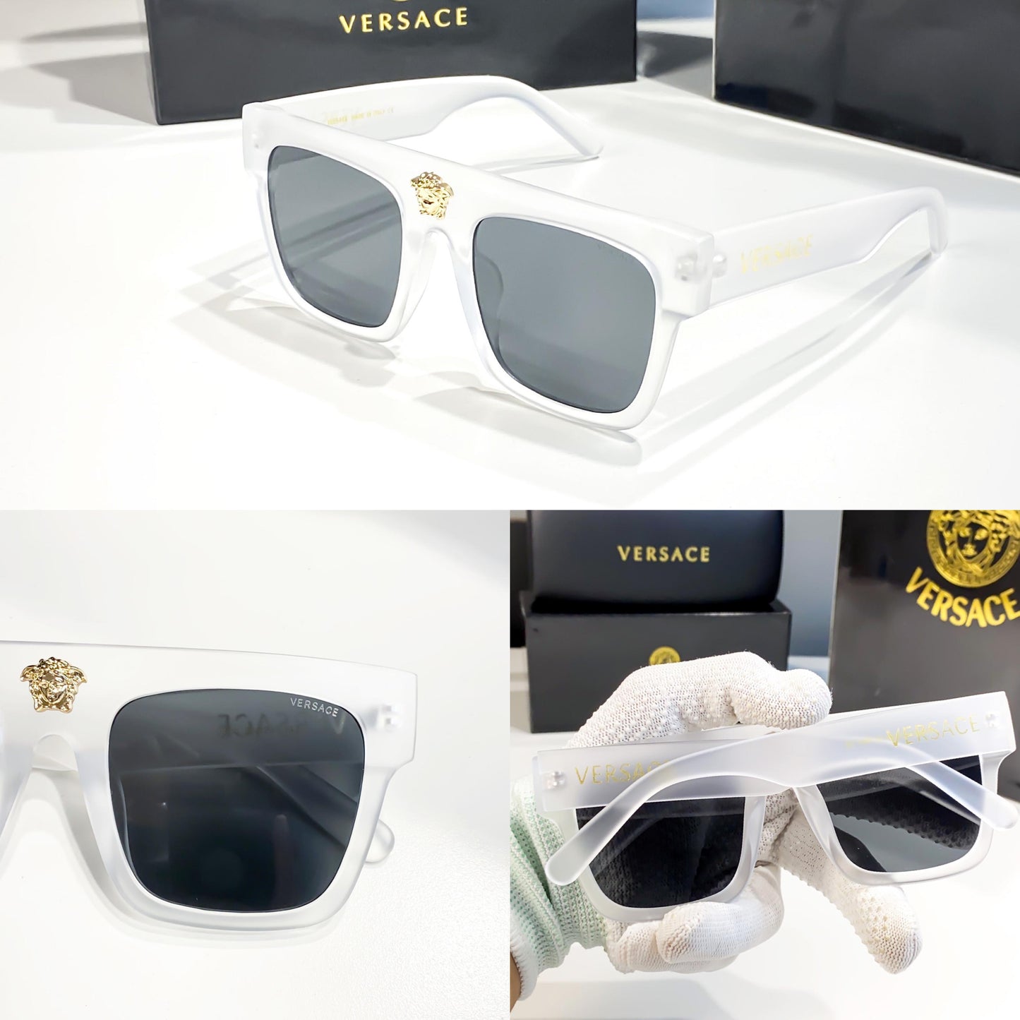 VERSACE WHITE BLACK