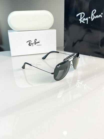 Rayban black bar 3422