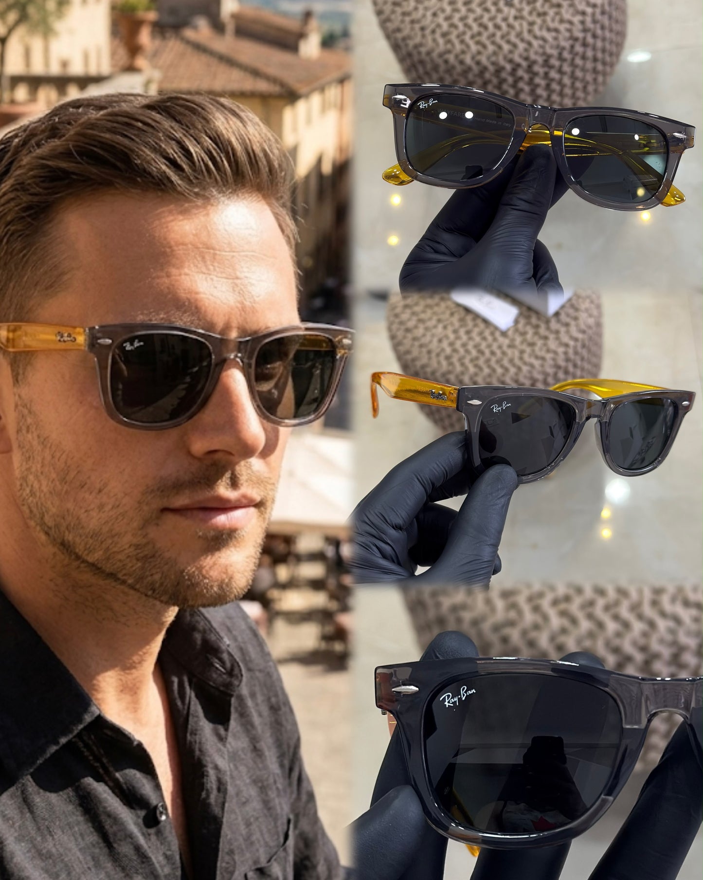 RAYBAN 2140 grey, yellow,