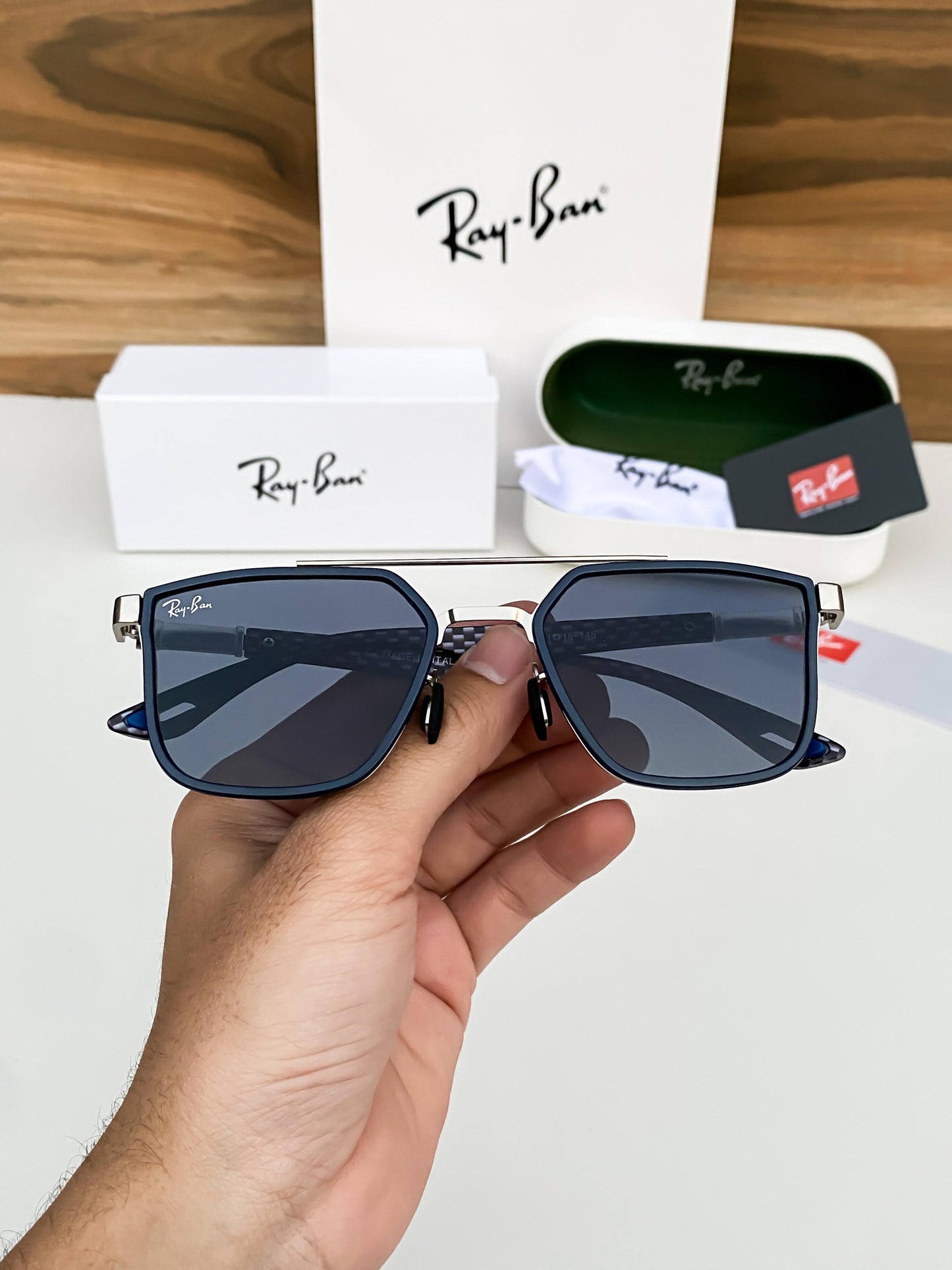 RAYBAN 06 WHITE BLACK