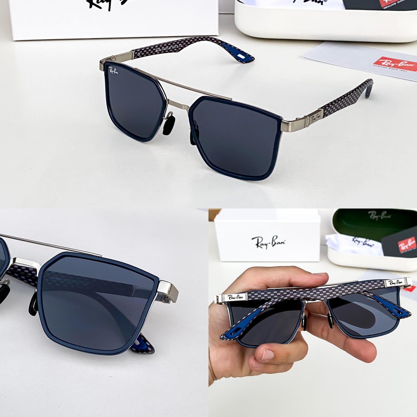 RAYBAN 06 WHITE BLACK