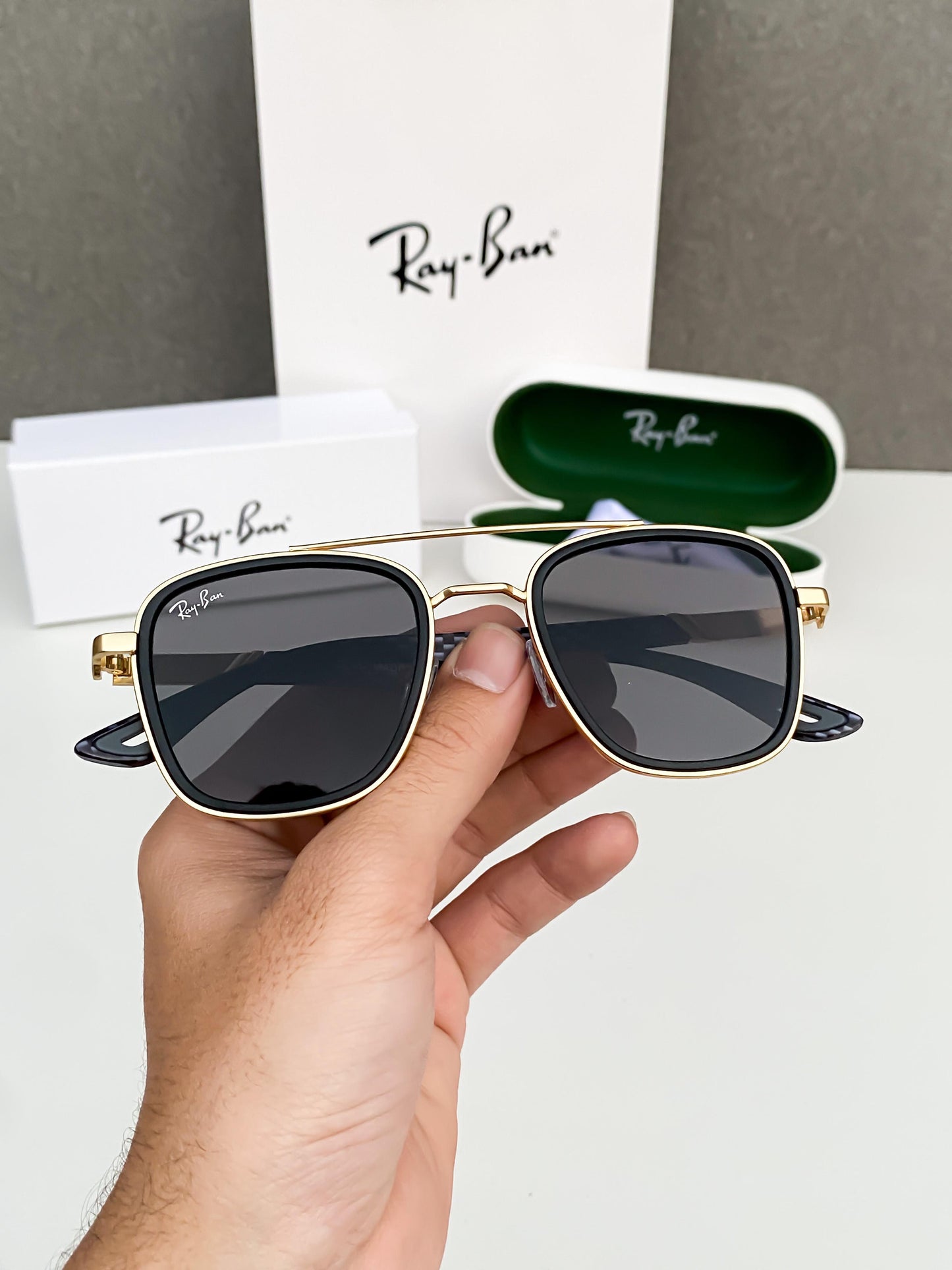 RAYBAN 3607 BLACK GOLDEN