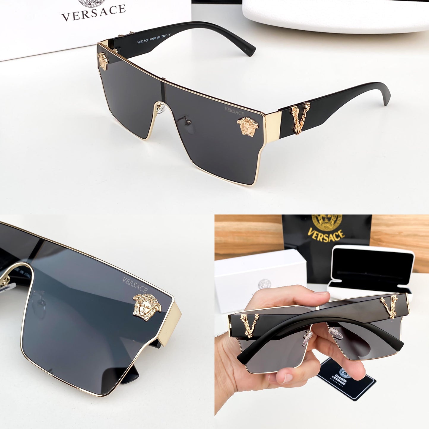 VERSACE 10086 GOLD BLACK