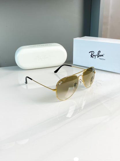 Rayban Gold Brown shaded 3026