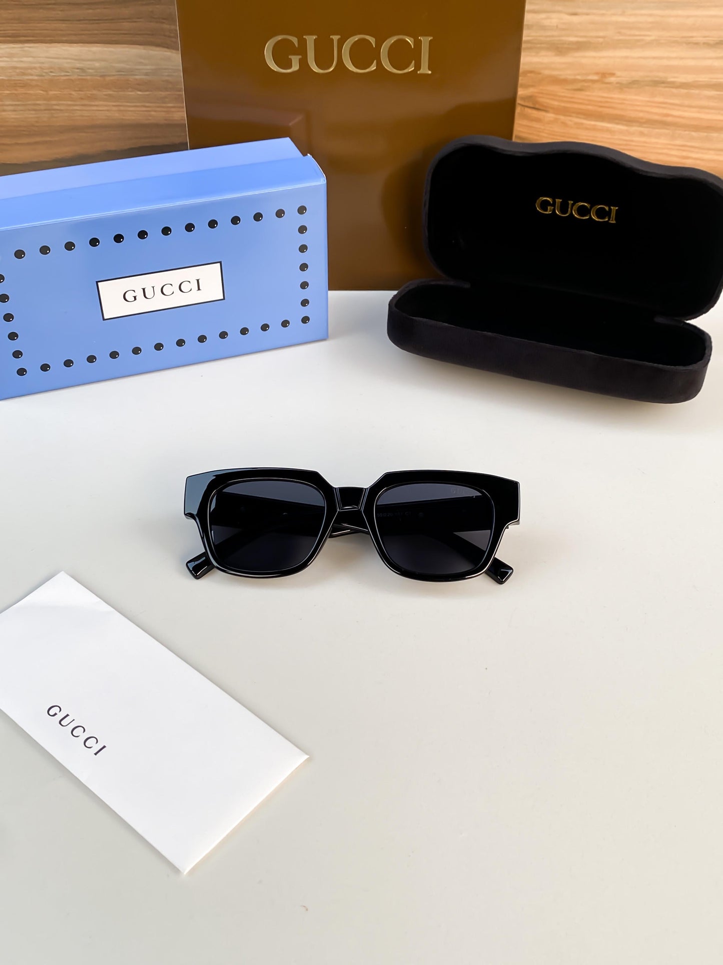 GUCCI 2321 GOLD BLACK