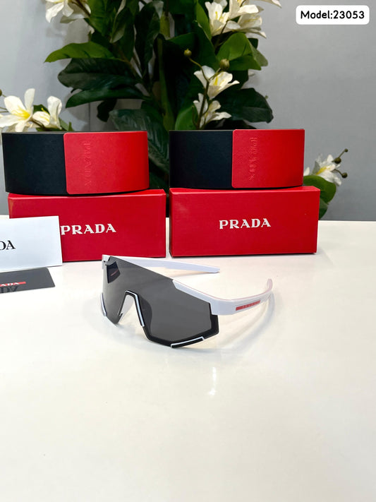 PRADA 23053 WHITE BLACK