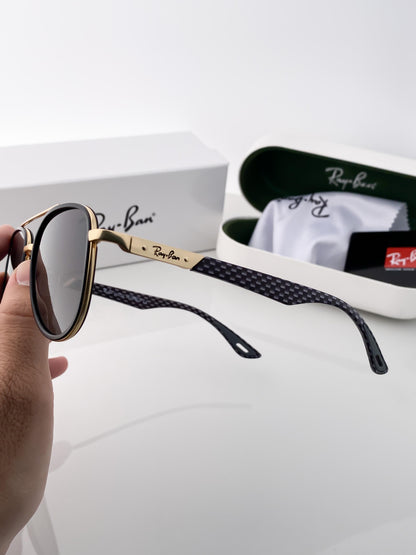 RAYBAN GOLD BLACK