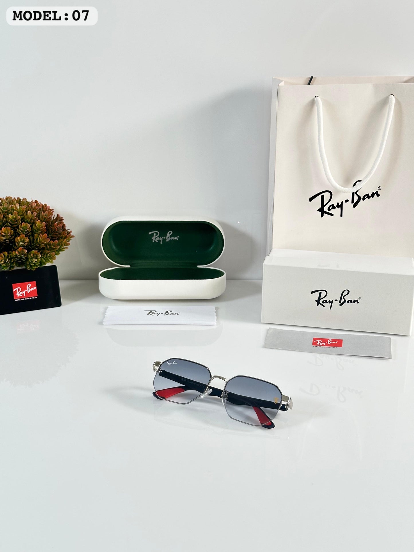 RAYBAN 07 SILVER BLUE