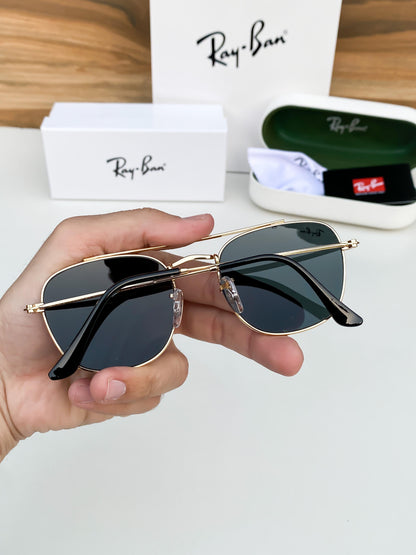 RAYBAN 3557 GOLD BLACK