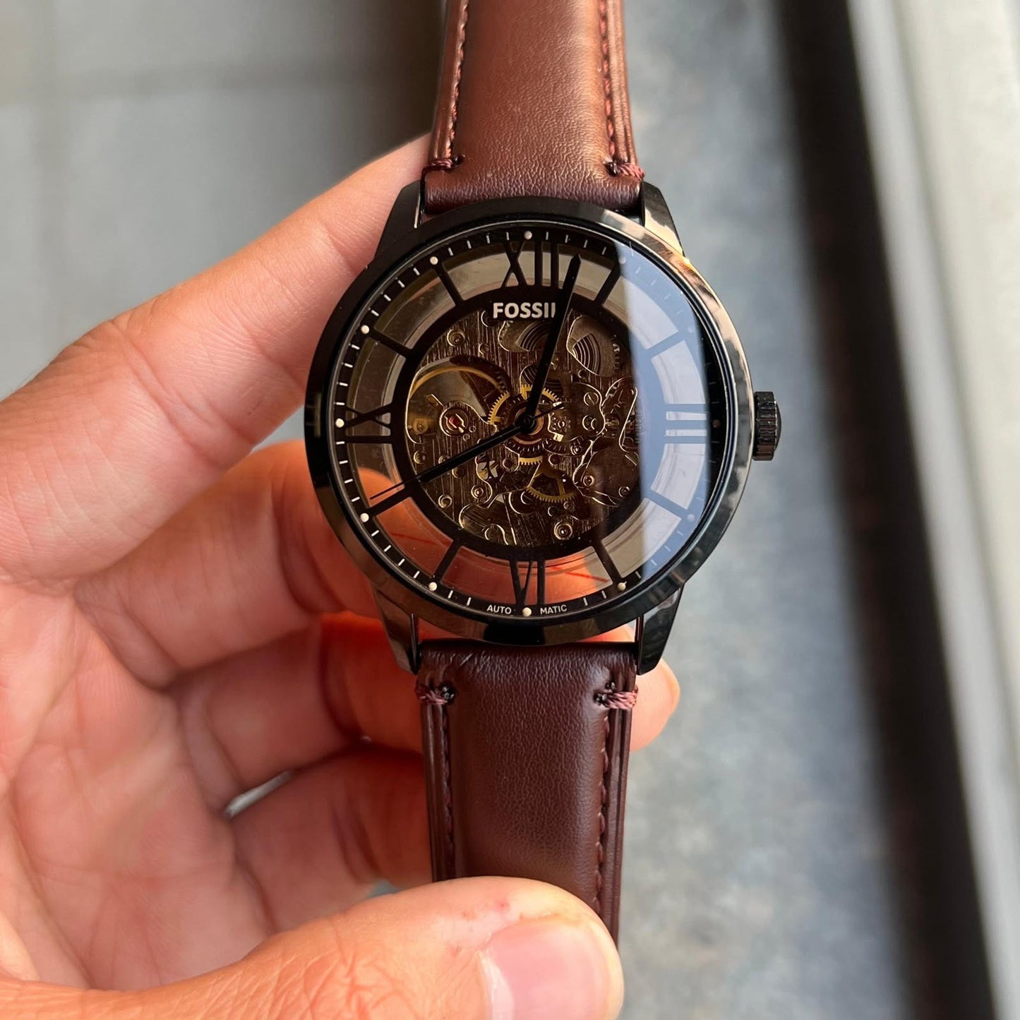 FOSSIL LEATHER AUTOMATIC