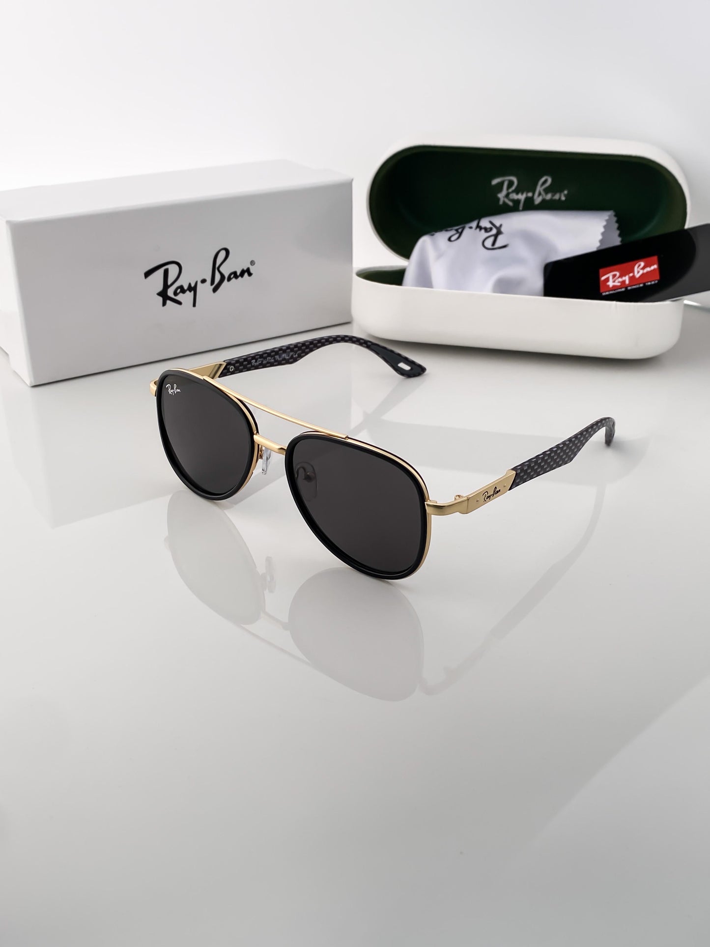 RAYBAN GOLD BLACK