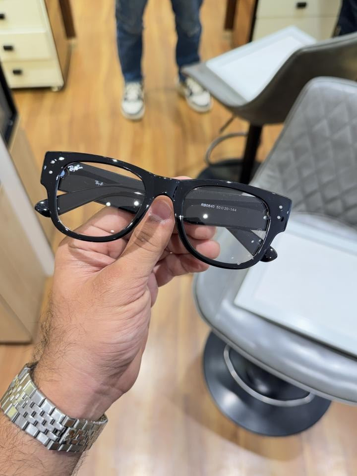 Rayban 0840 glossy black plano