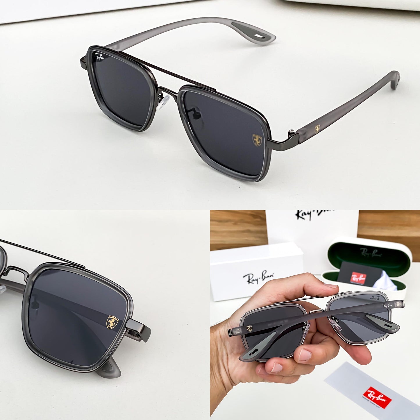 RAYBAN 06 GREY BLACK