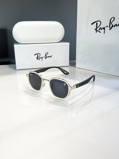 Rayban silver black 3674