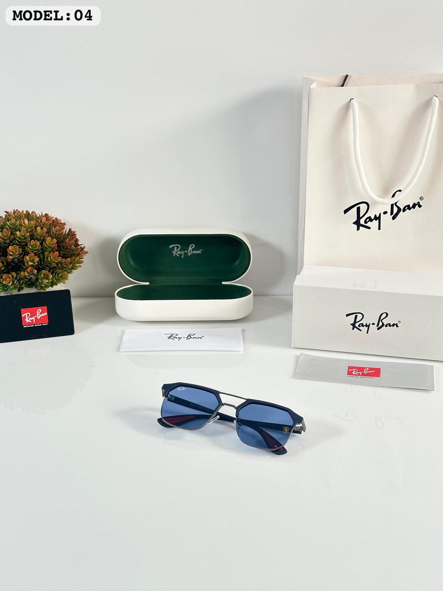 RAYBAN 04 BLUE BLACK