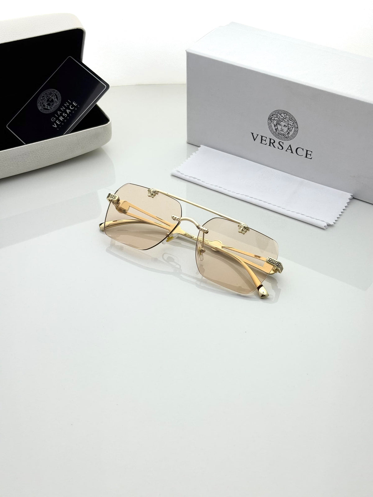 VERSACE  LIGHT BROWN