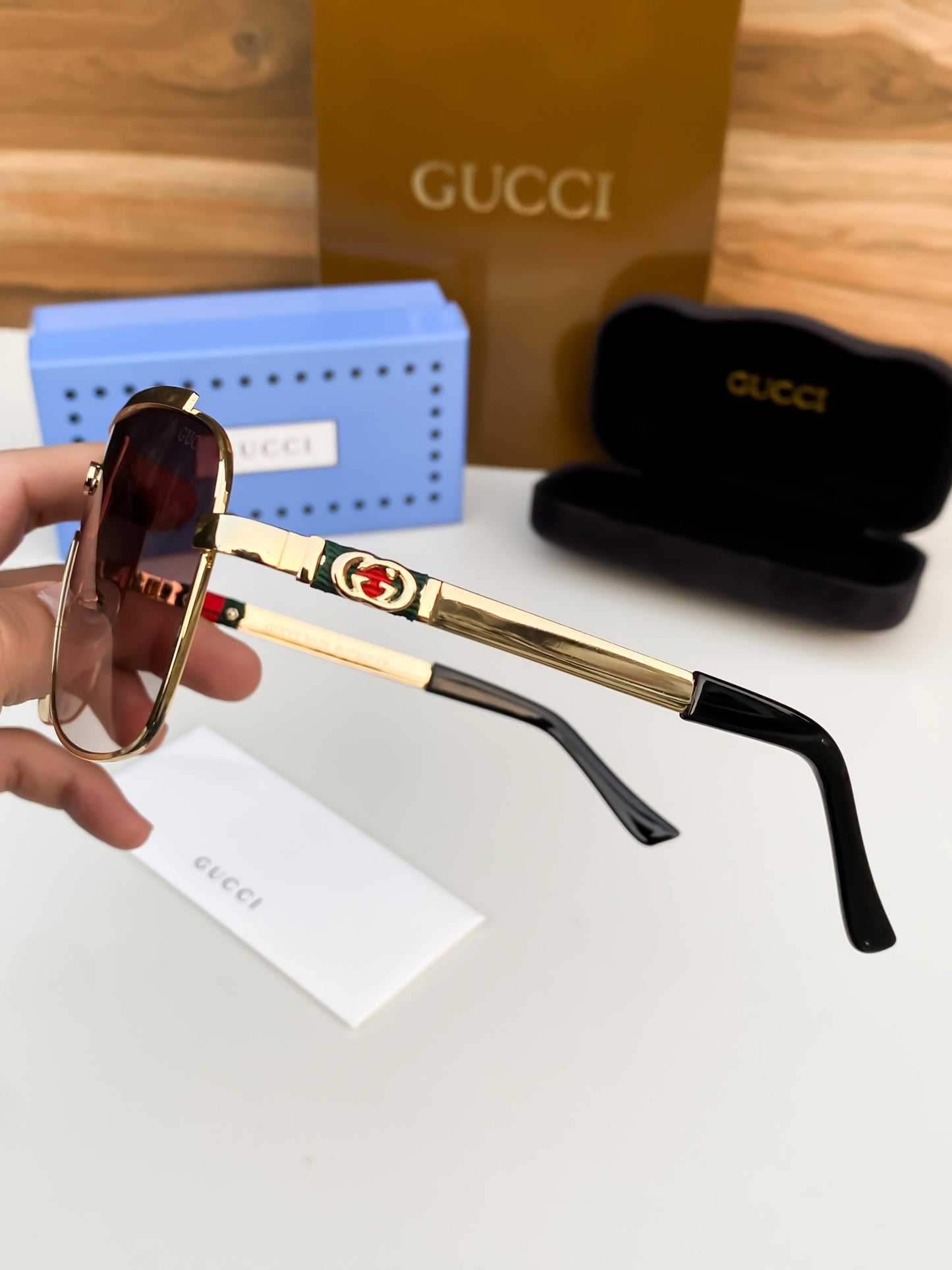 GUCCI 1508 BROWN GOLD