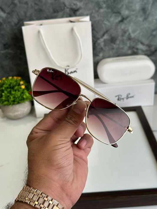 RAYBAN GOLD BROWN