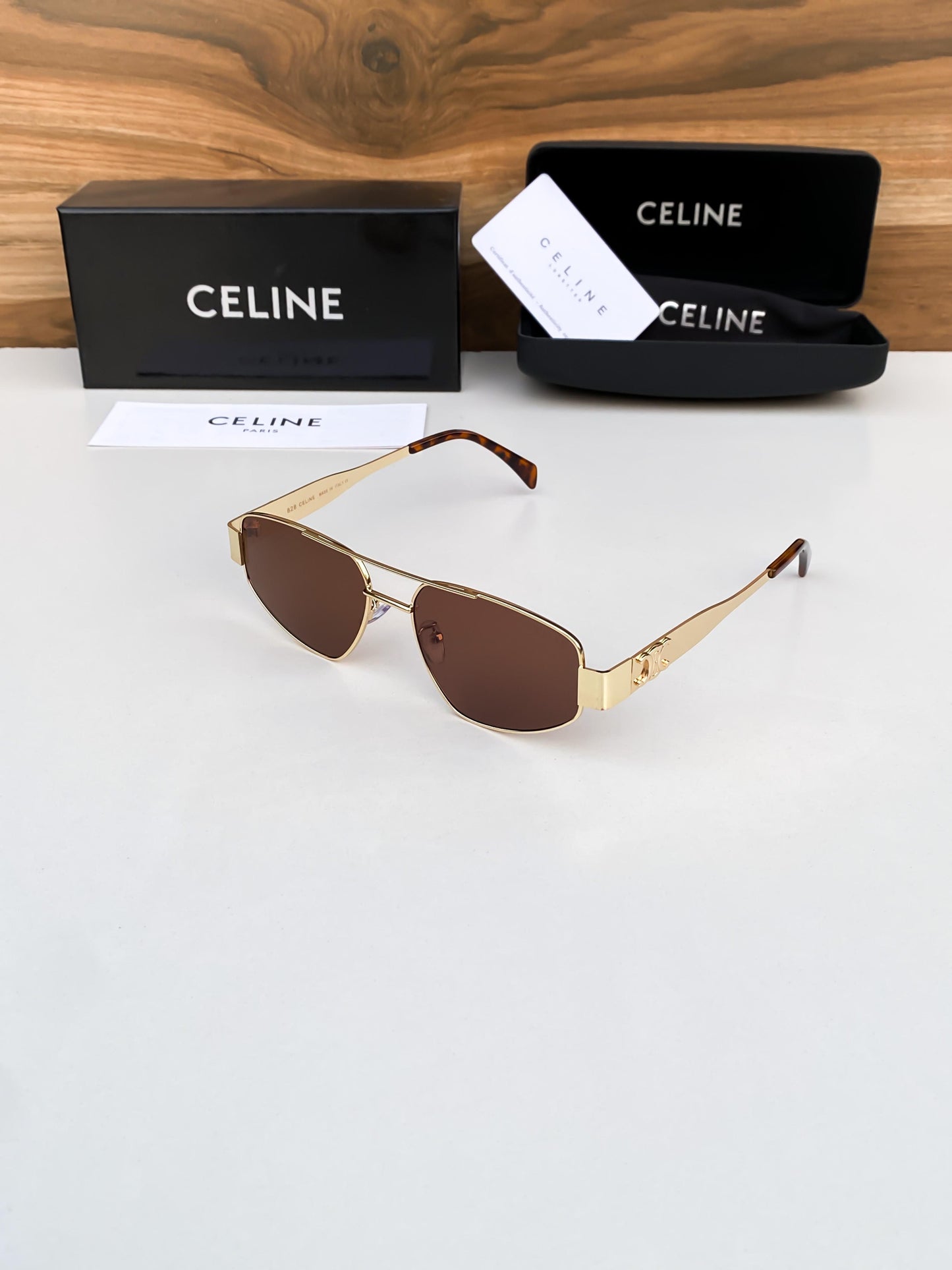 CELINE 828 BROWN GOLD