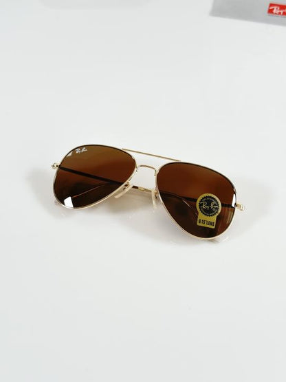 RAYBAN AVIATOR GOLD BROWN