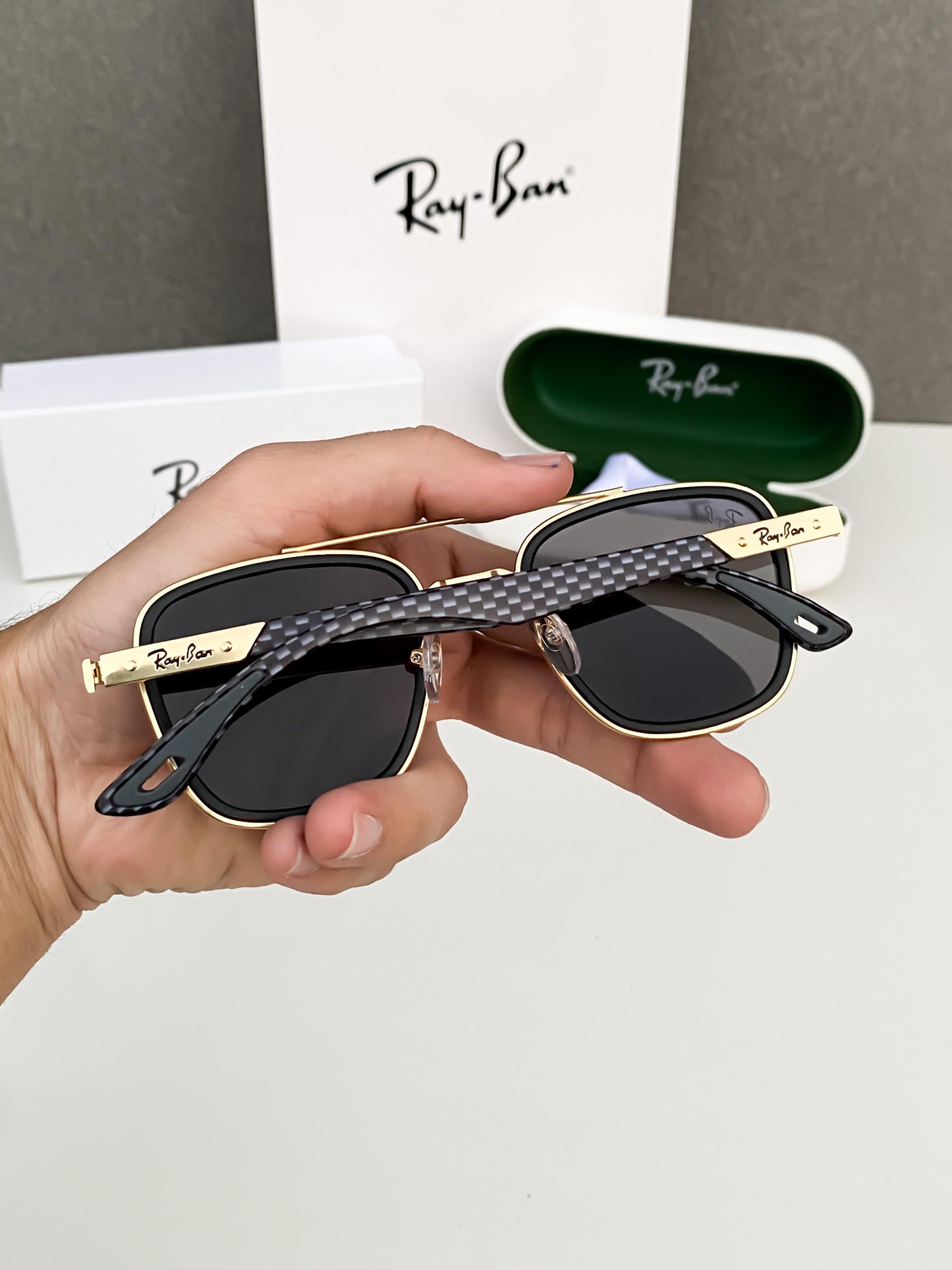 RAYBAN 3607 BLACK GOLDEN