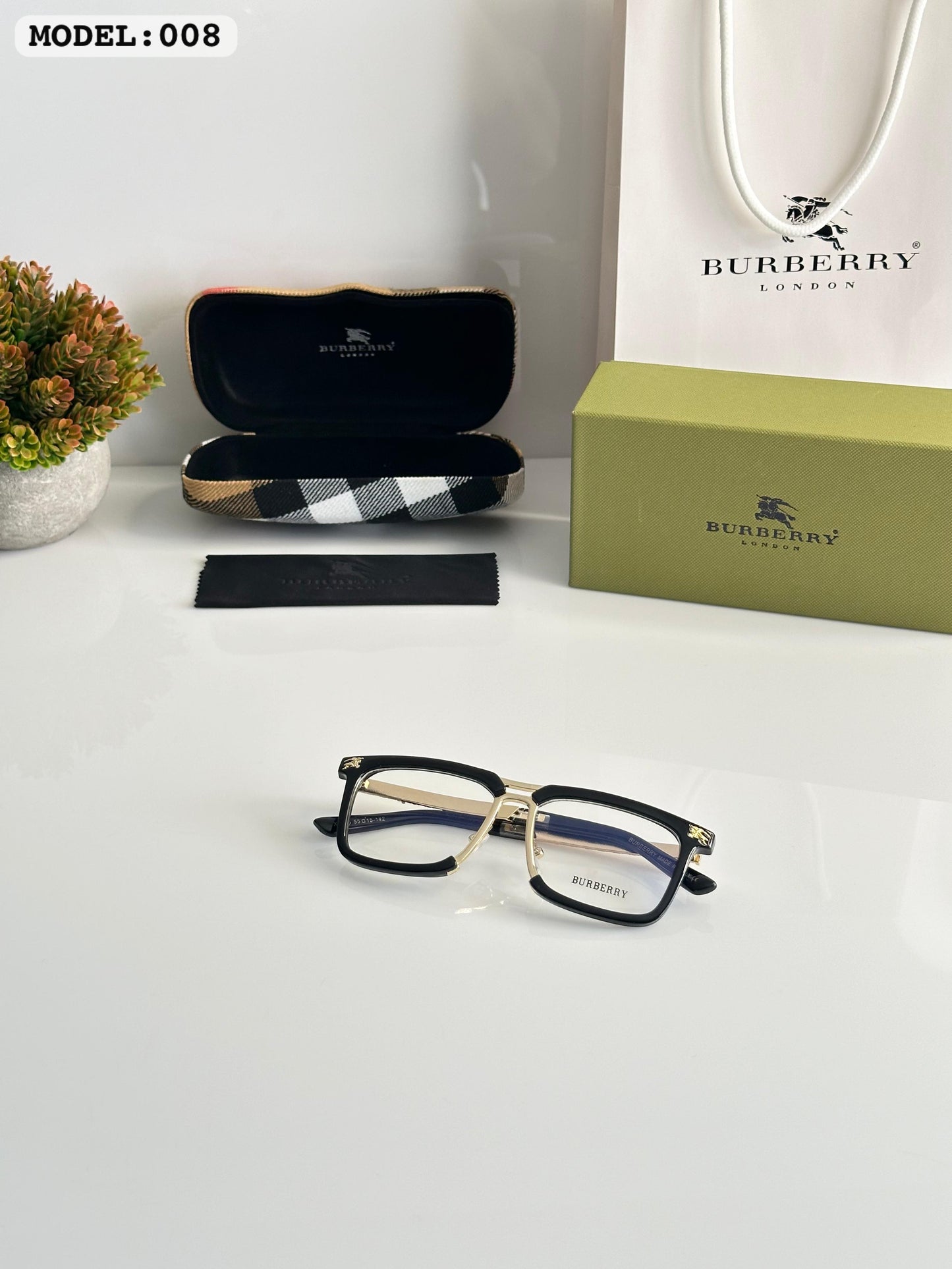 BURBERRY 008 FRAME GOLD BLA