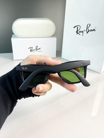 Rayban black green 2140