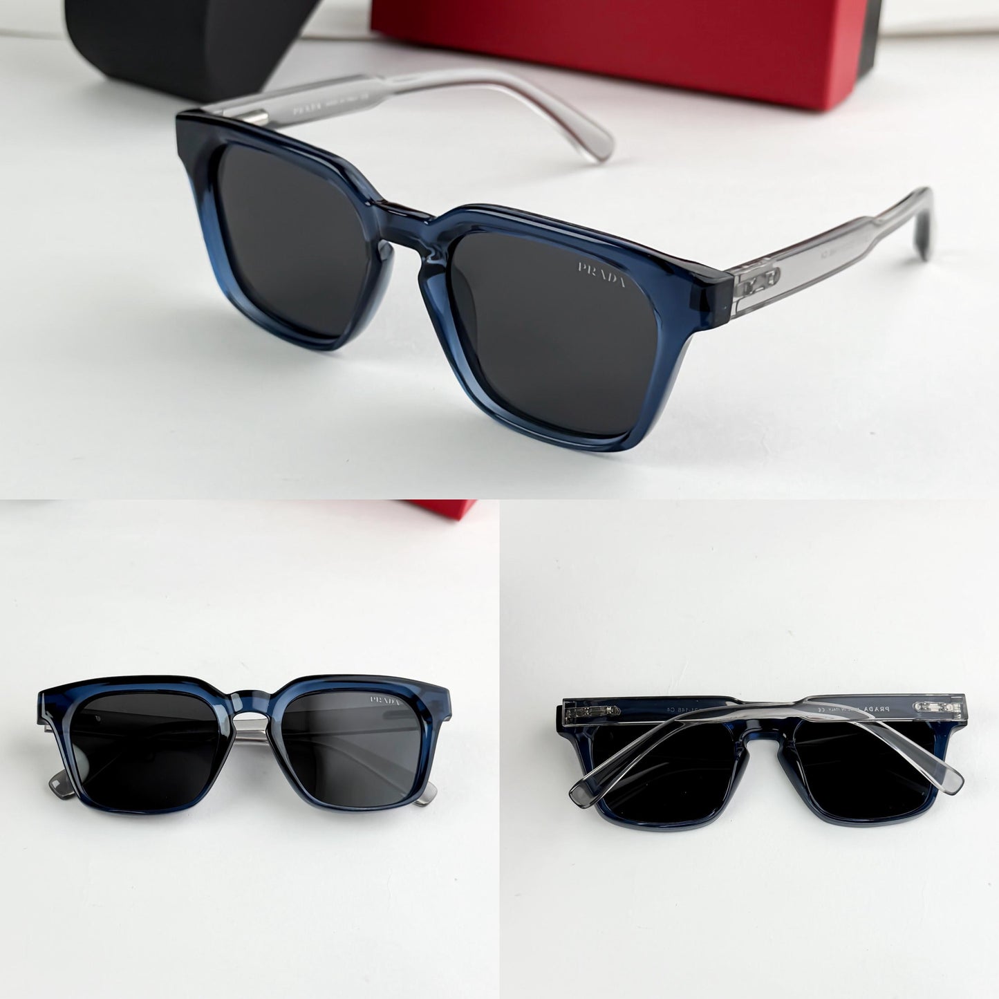 PRADA GREY BLUE 26025