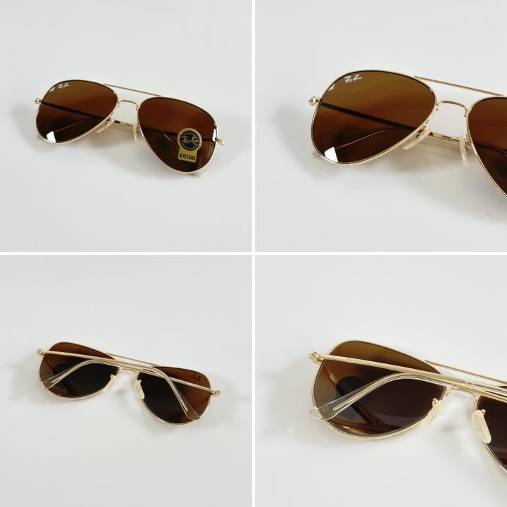 RAYBAN AVIATOR GOLD BROWN