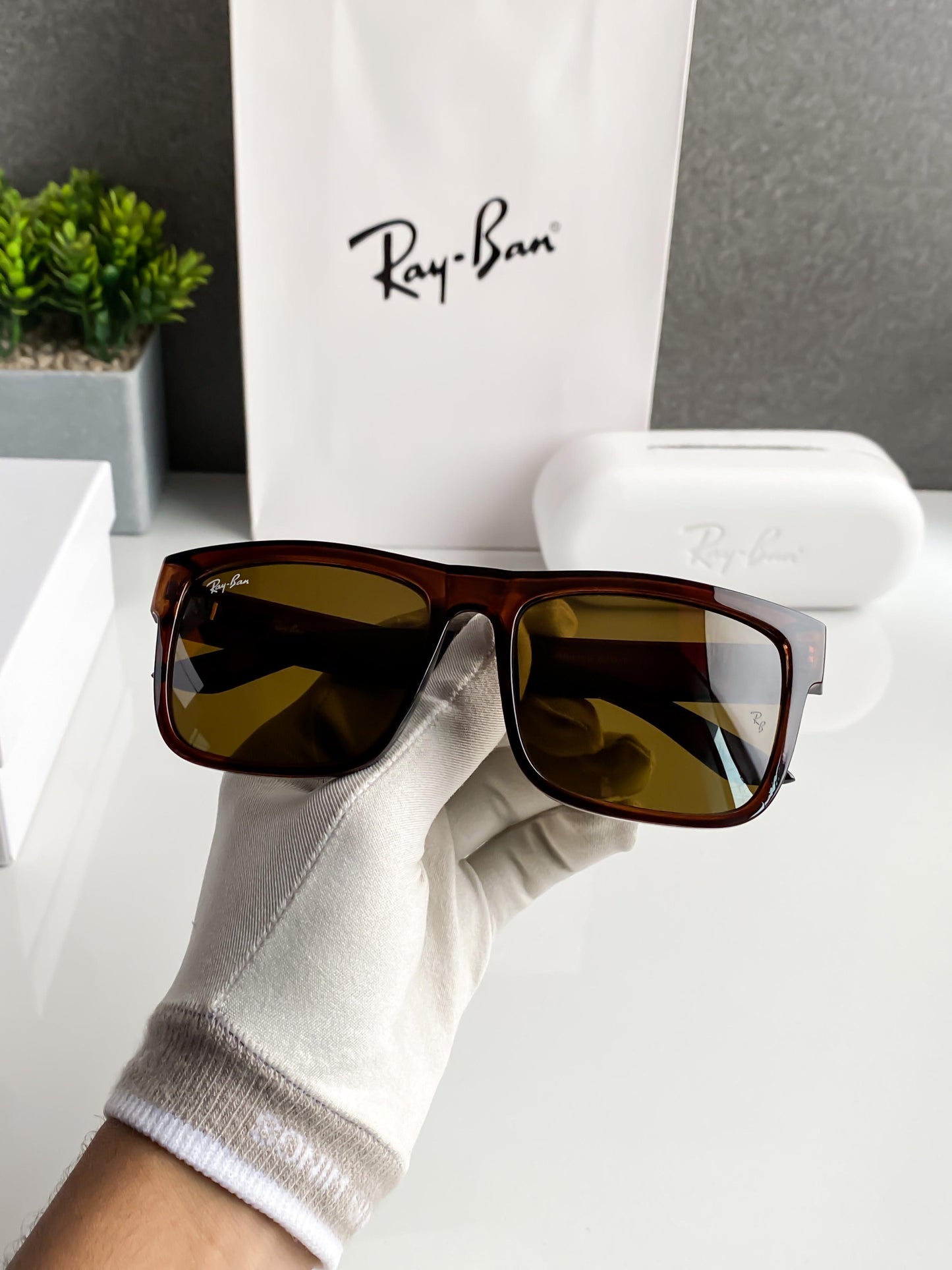 RAY BAN FULL BROWN