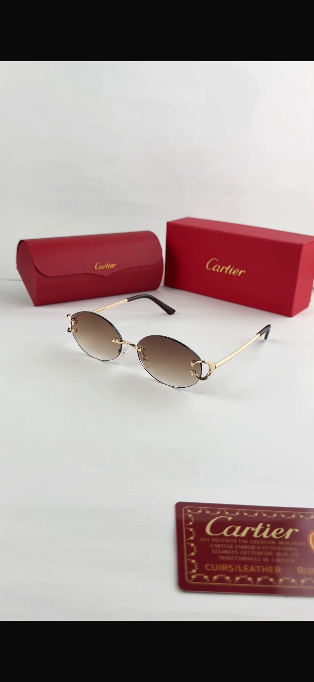 CARTIER GOLD BROWN 1032