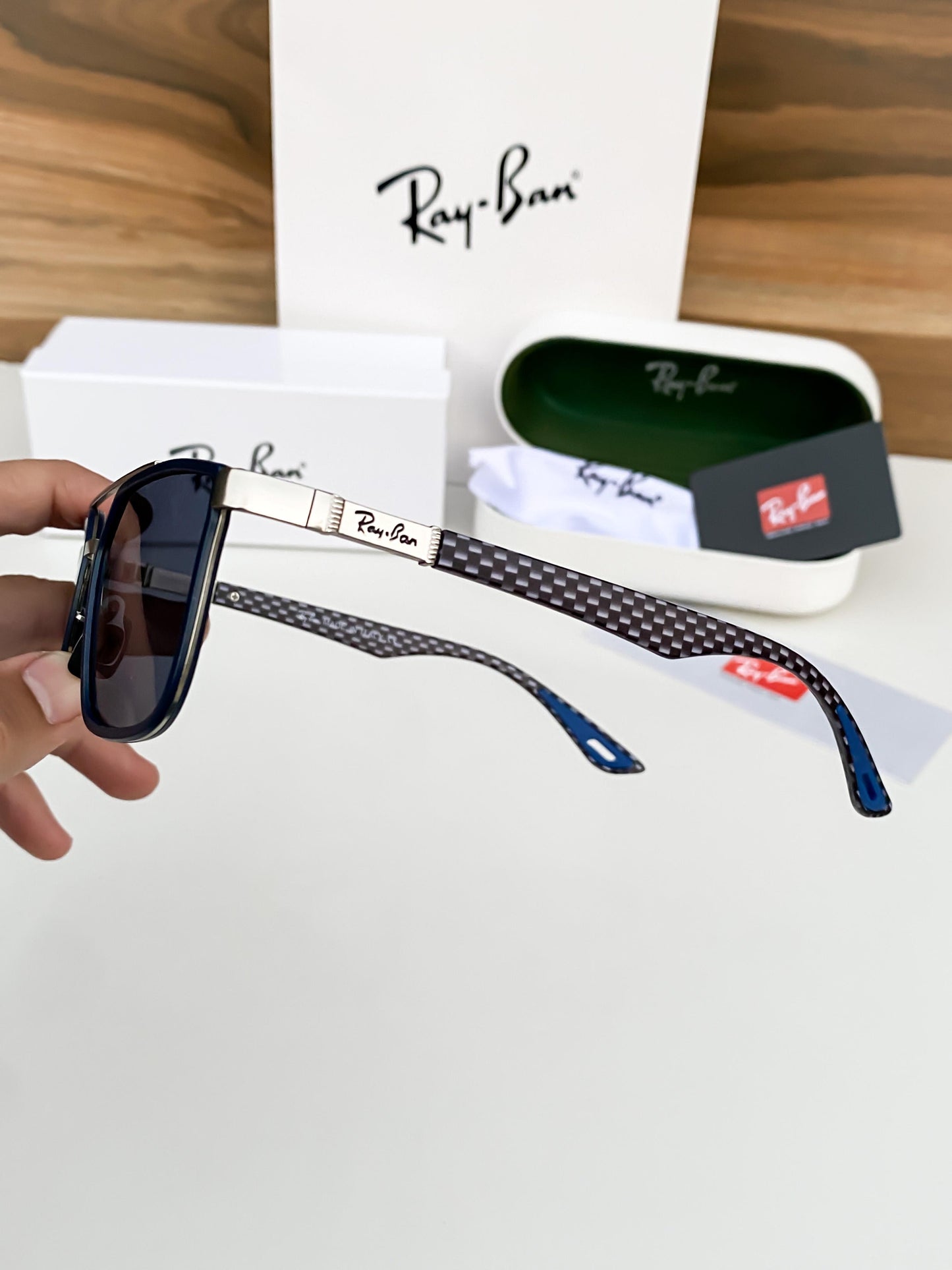 RAYBAN 06 WHITE BLACK