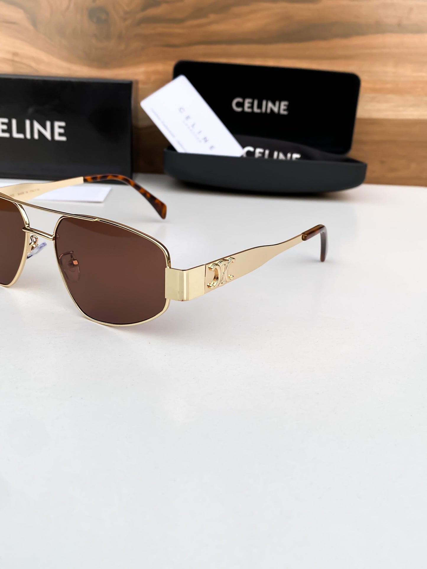 CELINE 828 BROWN GOLD