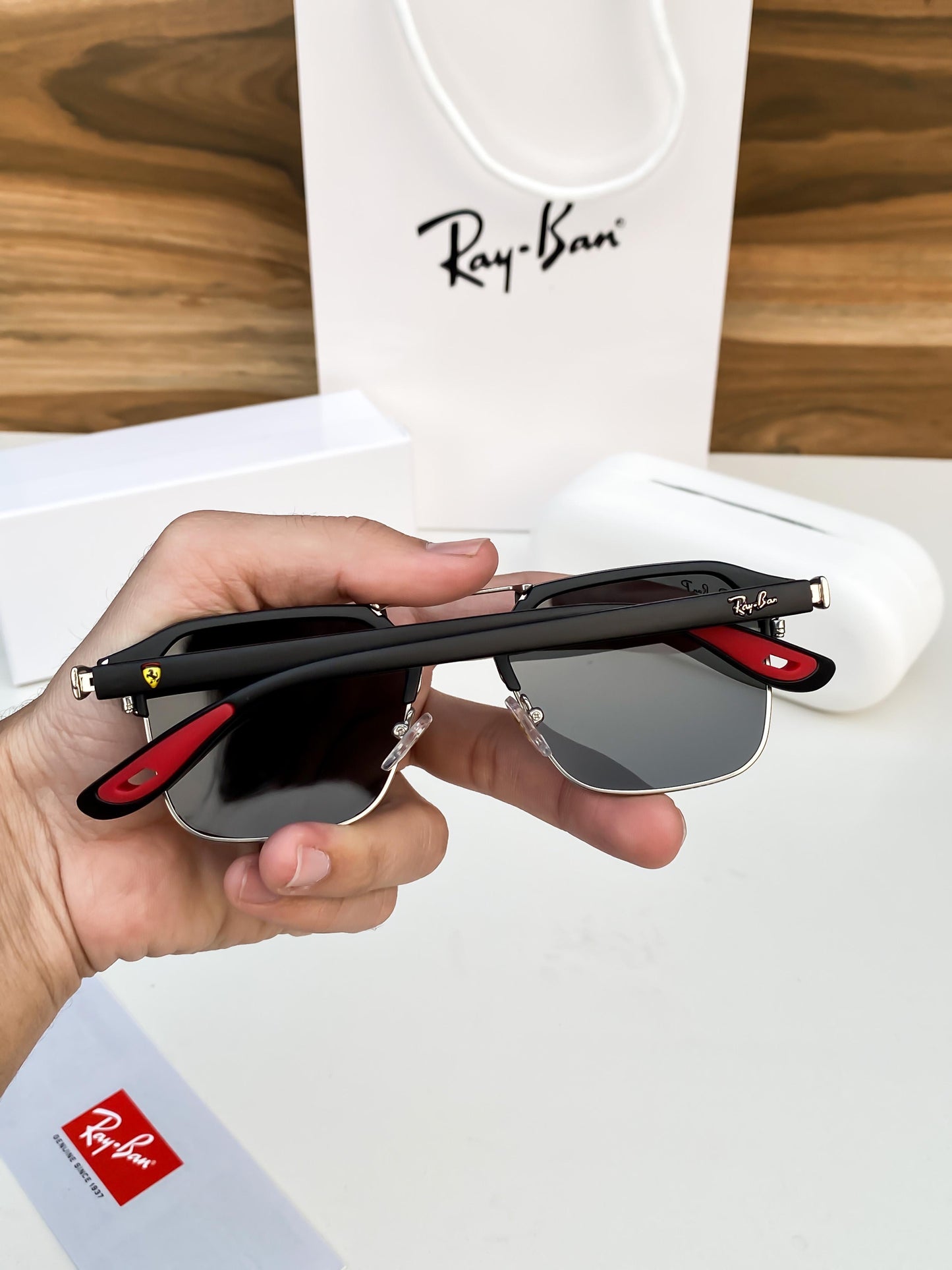 RAY BAN 04 SILVER BLACK