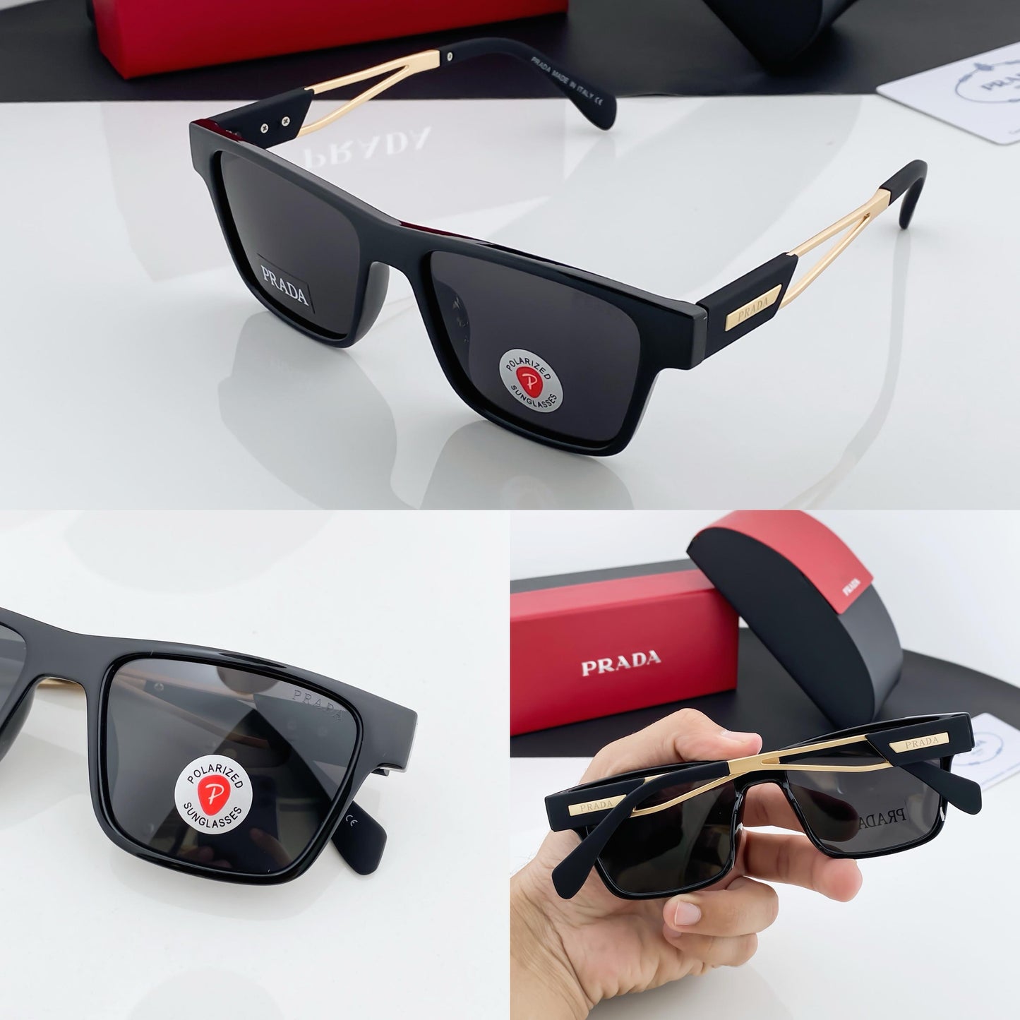 PRADA BLACK AND GOLD