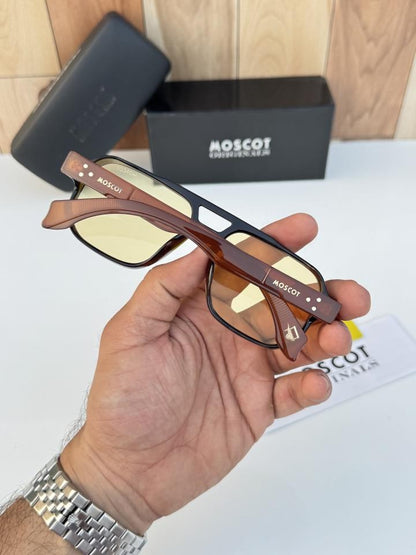 Moscot 20381 brown yellow