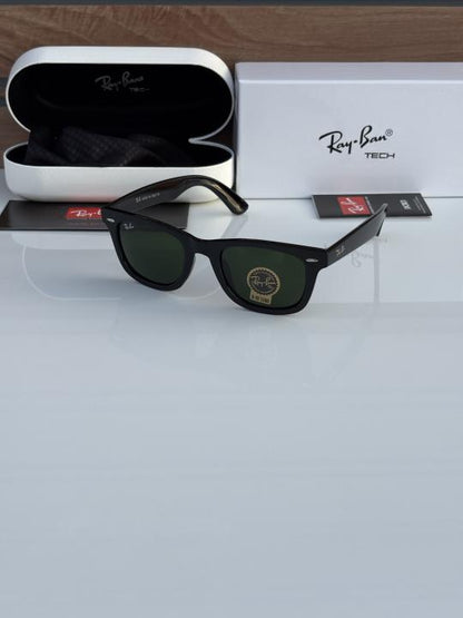 Rayban 2140 black green glass quality
