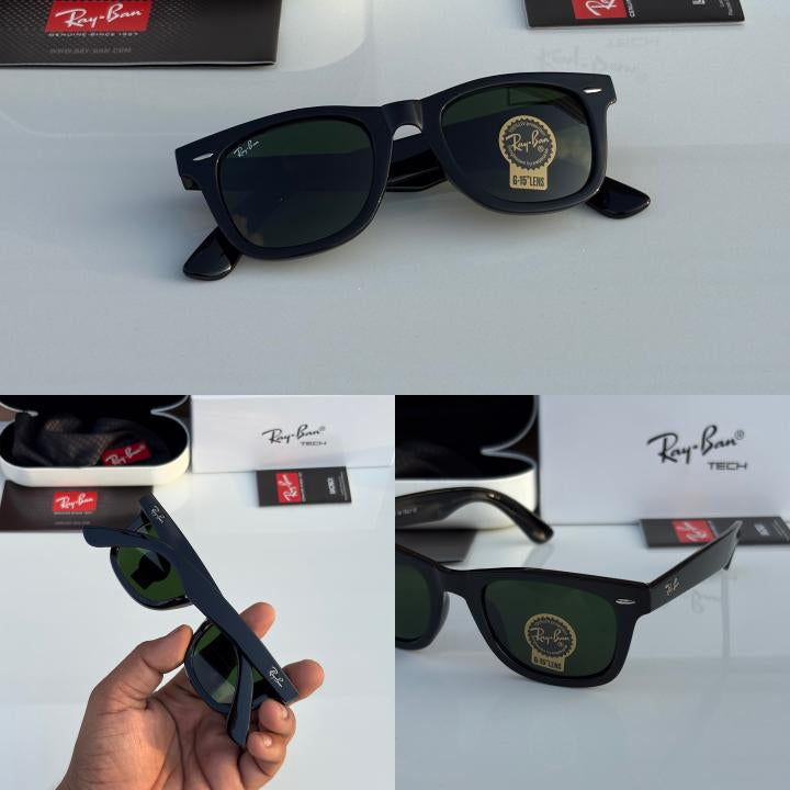 Rayban 2140 black green glass quality