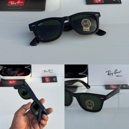 Rayban 2140 black green glass quality