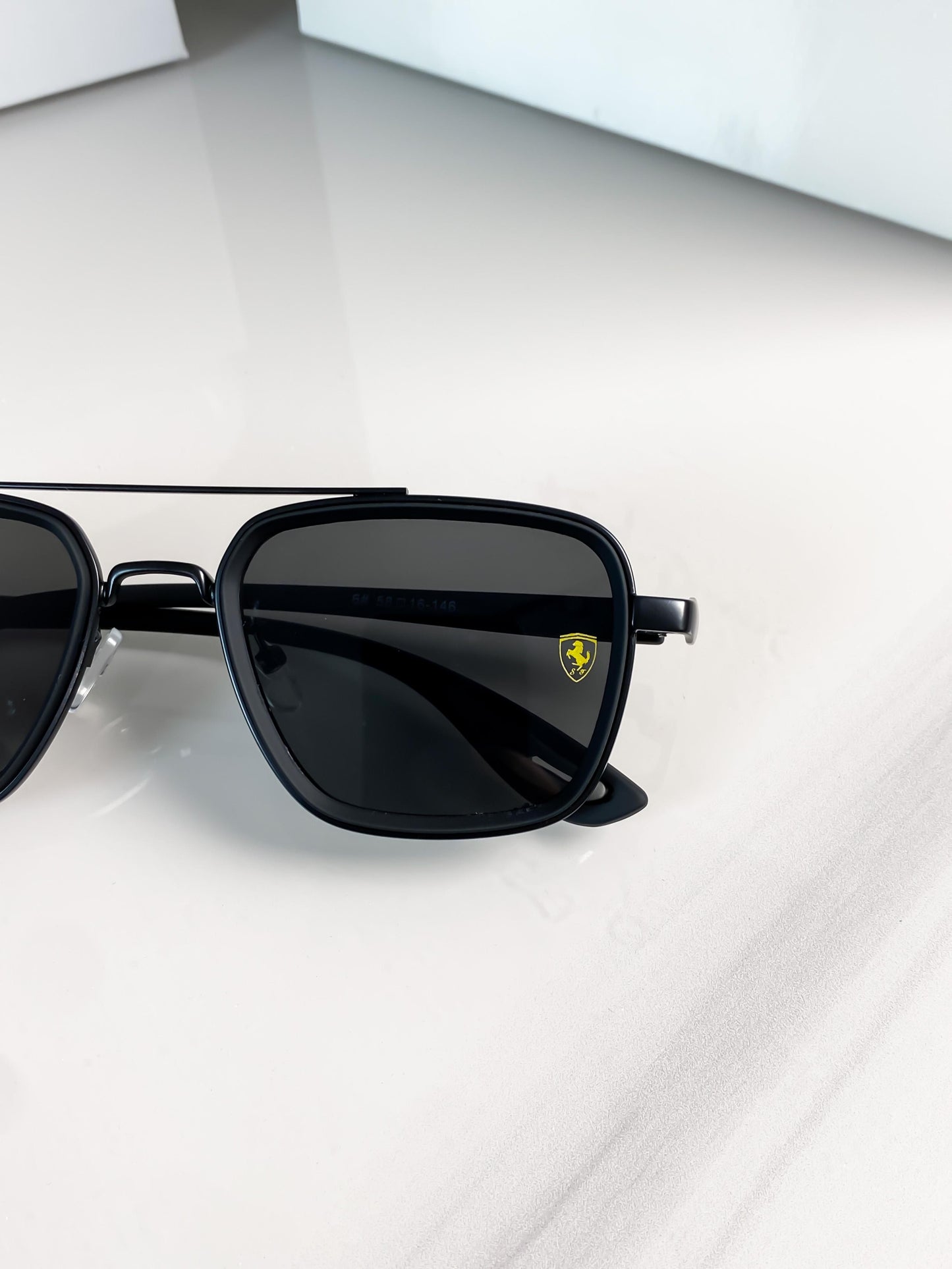 Rayban 06 Full Black Ferarri