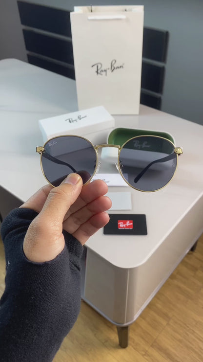 RAY BAN BLACK GOLD